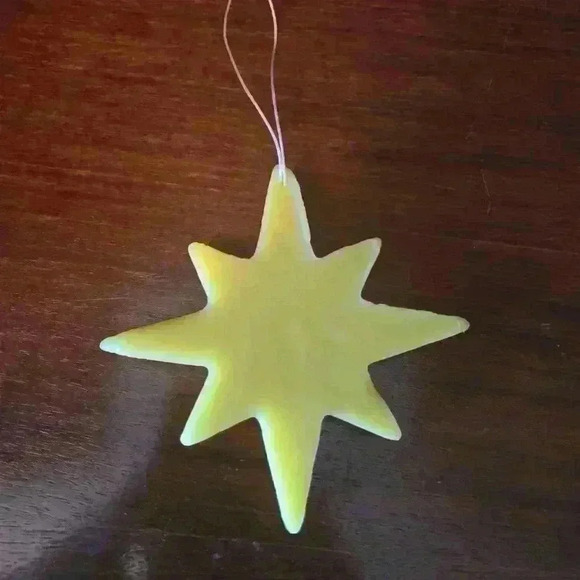 Handmade Beeswax Ornament - Large  Star - Different Lengths - Picture 4 of 4
